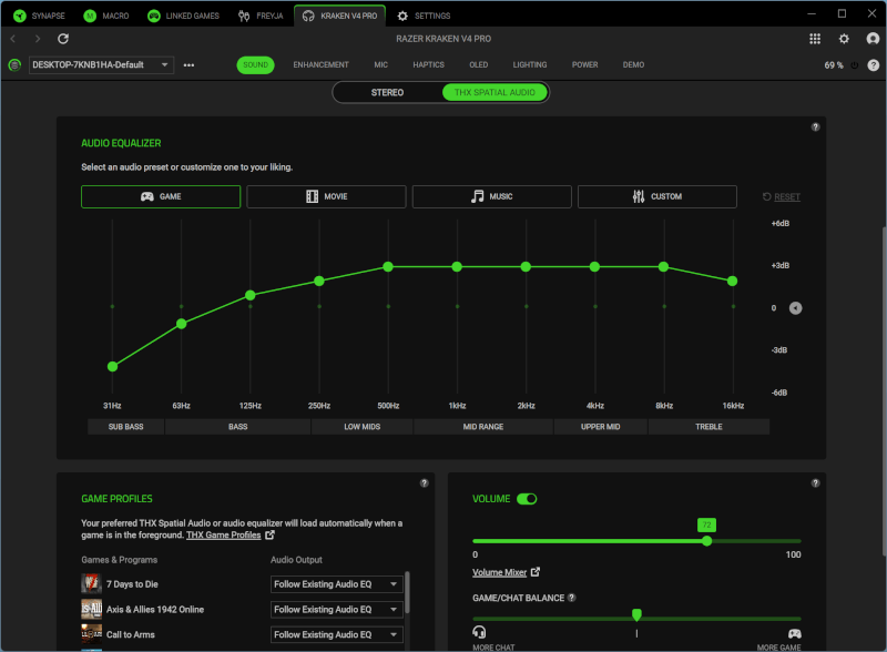 Razer Kraken V4 Pro RGB gaming headset Multi-platform OLED HUB Wireless Sensa test.png